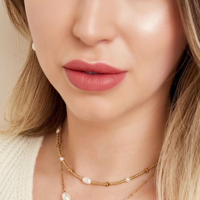 Necklace six pearls in a row h5 Picture3